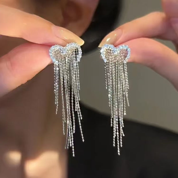 Love Waterfall Tassel Earrings