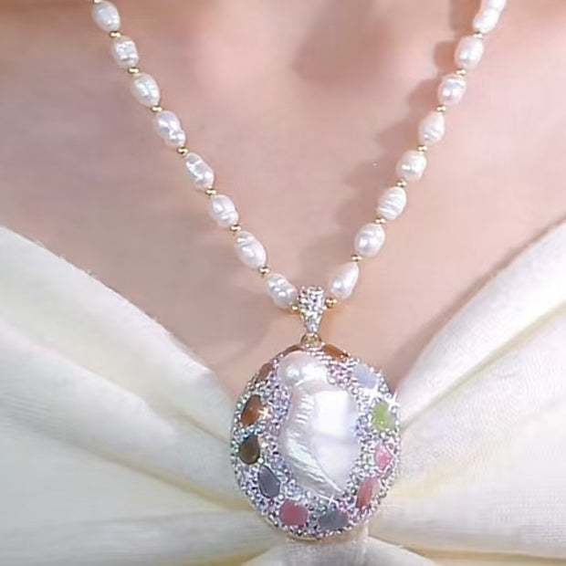 Natural Freshwater Shaped Pearl Set