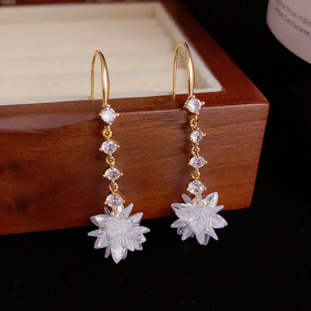 Crystal Tassel Earrings