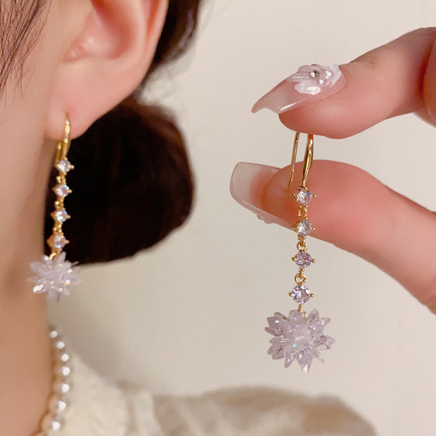 Crystal Tassel Earrings