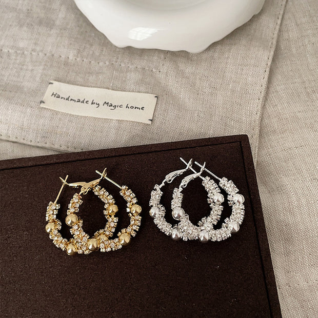 Silver Bead Pop Earrings