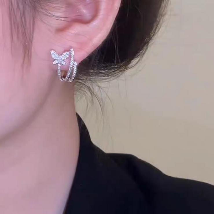 Butterfly Line Earrings