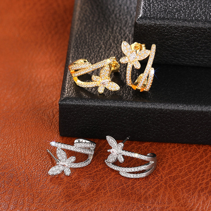 Butterfly Line Earrings