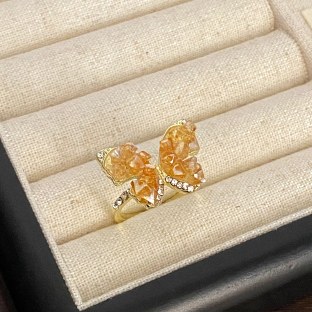 Butterfly Zirconia Ring