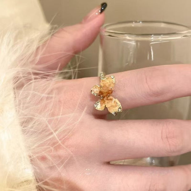 Butterfly Zirconia Ring