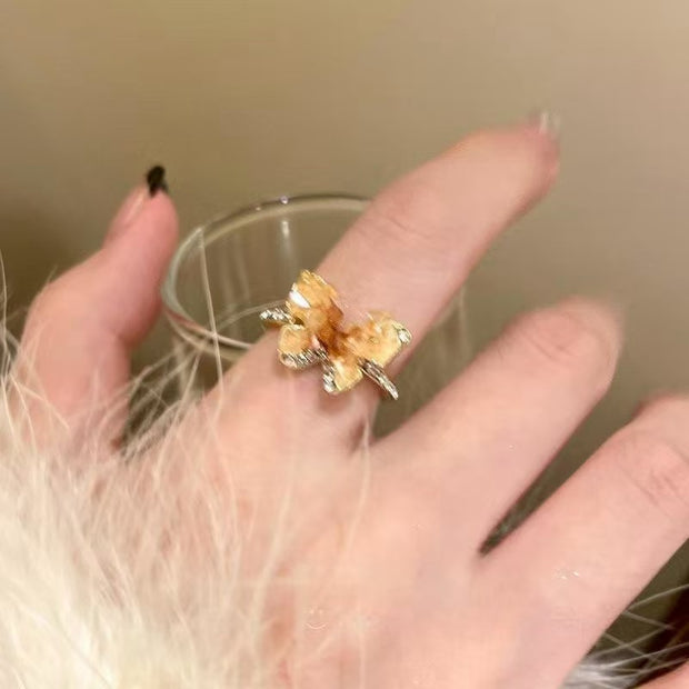 Butterfly Zirconia Ring