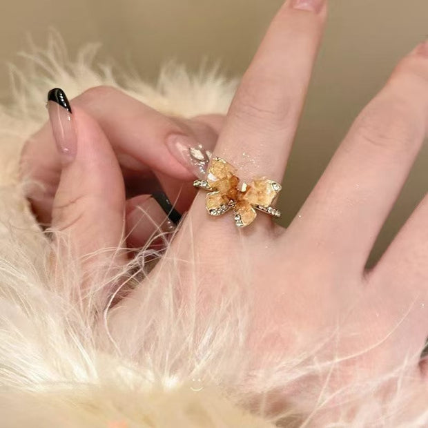 Butterfly Zirconia Ring