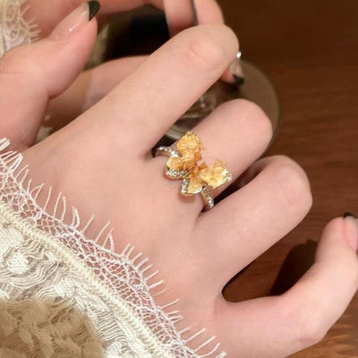 Butterfly Zirconia Ring