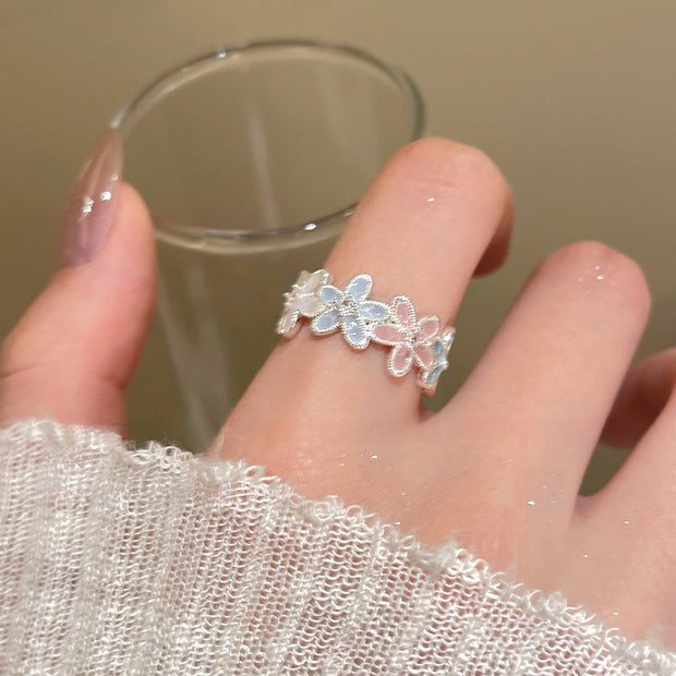 Spring Colors Flower Ring