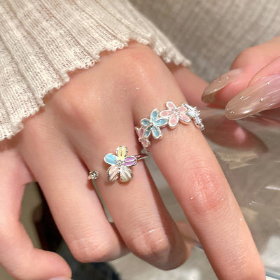 Spring Colors Flower Ring
