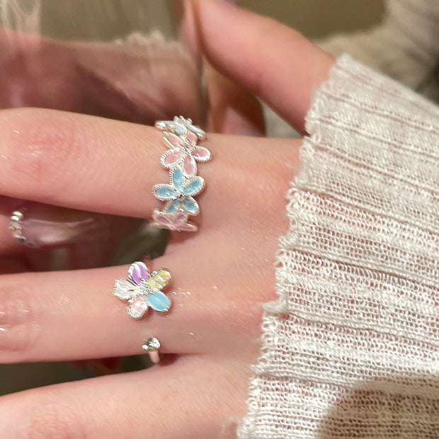 Spring Colors Flower Ring