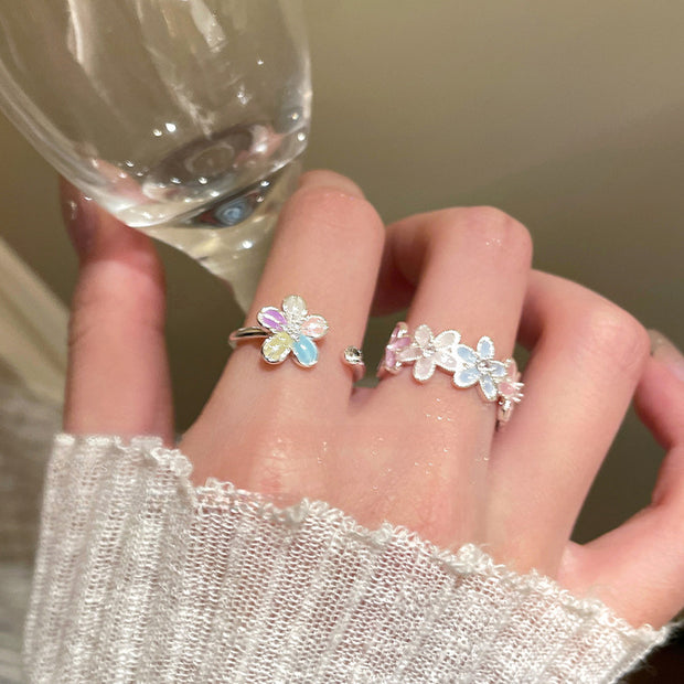 Spring Colors Flower Ring