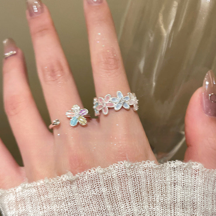 Spring Colors Flower Ring