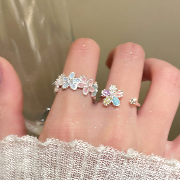 Spring Colors Flower Ring