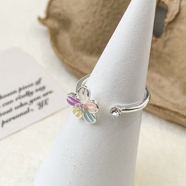Spring Colors Flower Ring