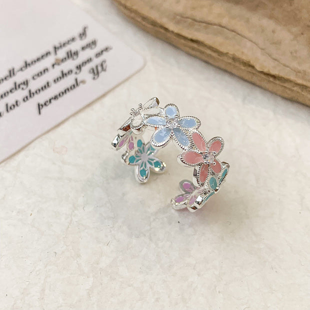 Spring Colors Flower Ring