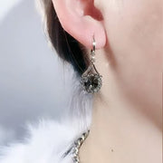 Gray Diamond Earrings