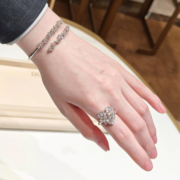 Sparkling Zircon Heart Set
