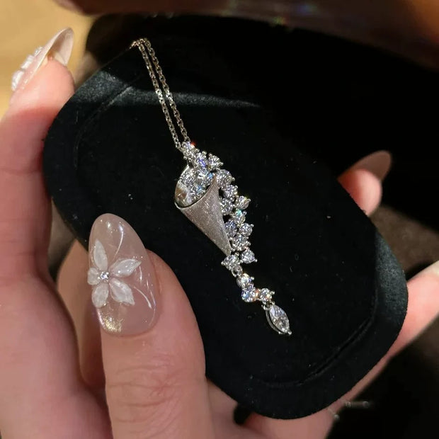 Galaxy Hourglass Necklace