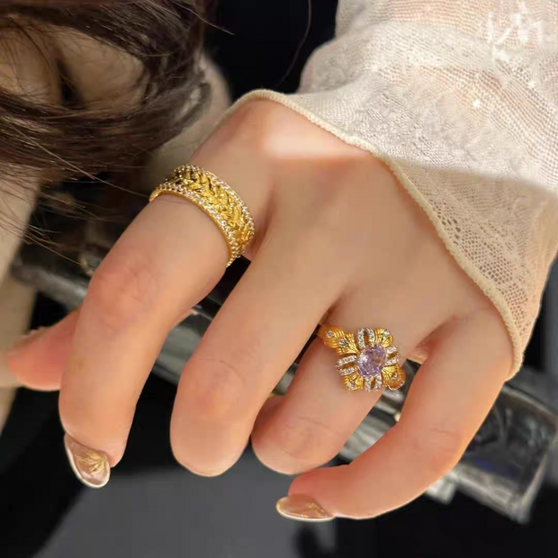 Bauhinia Wheat Ring
