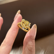 Rose Spirit Snake Wrap Ring