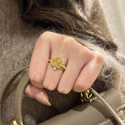 Rose Spirit Snake Wrap Ring