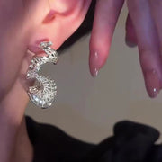 S-Curve Wave Earrings