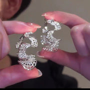 S-Curve Wave Earrings