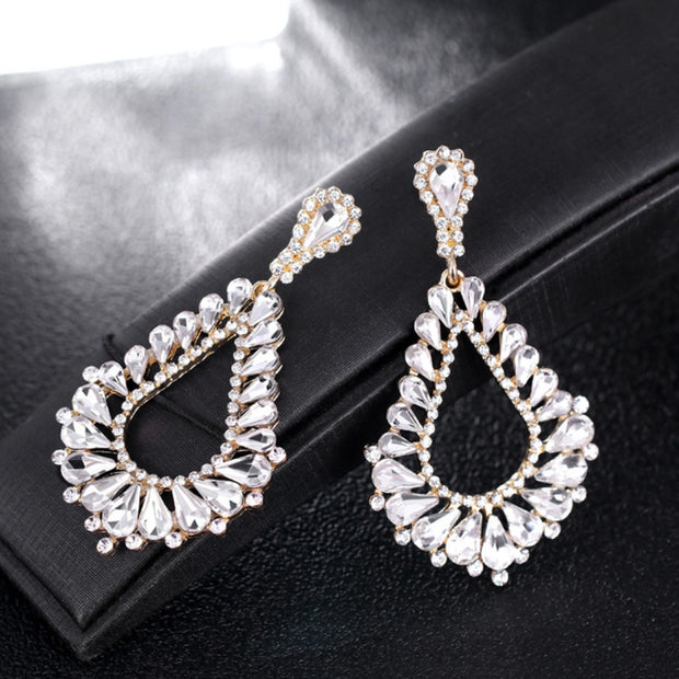 Water Drops Hollow Dangle Earrings
