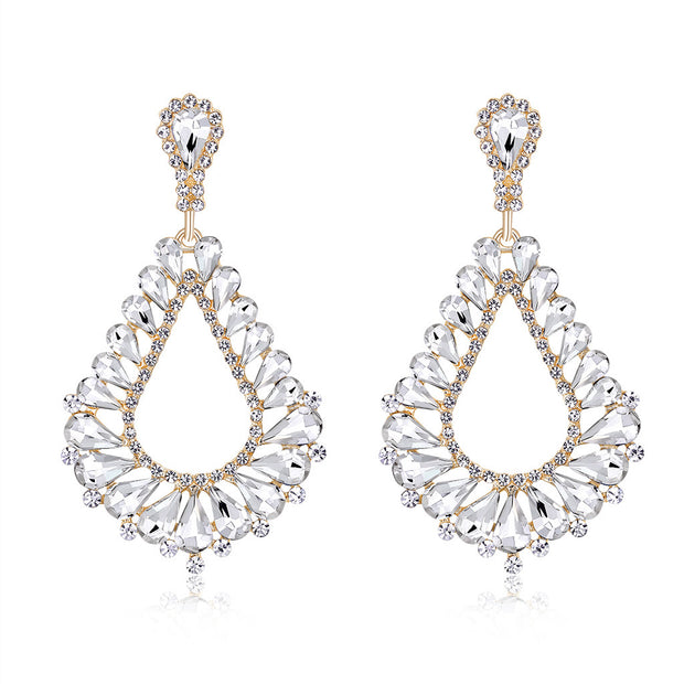 Water Drops Hollow Dangle Earrings