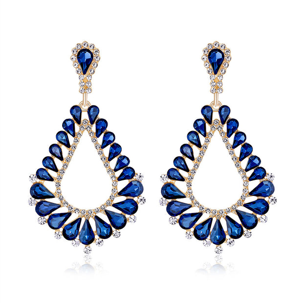 Water Drops Hollow Dangle Earrings