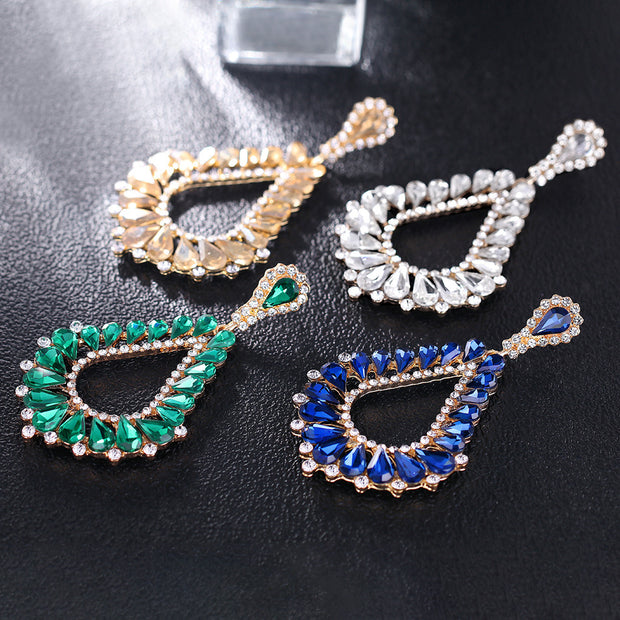 Water Drops Hollow Dangle Earrings