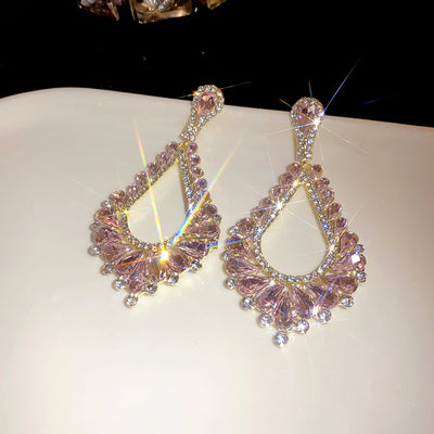 Water Drops Hollow Dangle Earrings