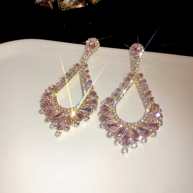 Water Drops Hollow Dangle Earrings