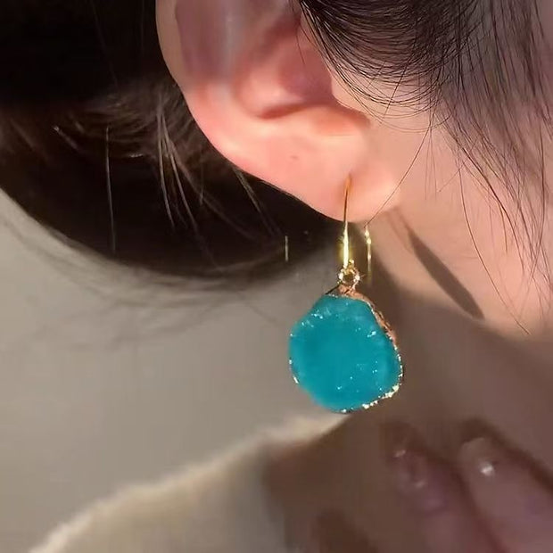Blue Tears Summer Irregular Earrings