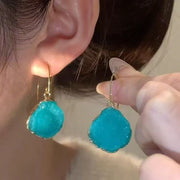 Blue Tears Summer Irregular Earrings