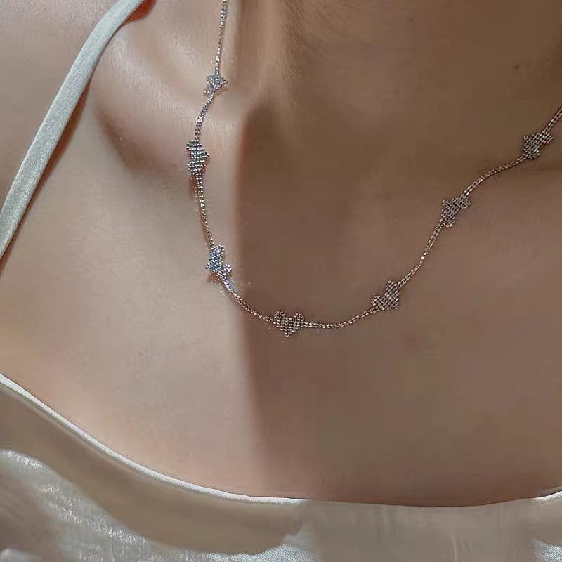 Sterling Silver Heart Link Necklace and Bracelet Set