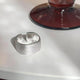 Brushed Textured Wide Band Ring