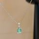 Candy Color Zircon Pendant Necklace
