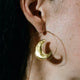 Celestial Moon  Sun Hoop Earrings