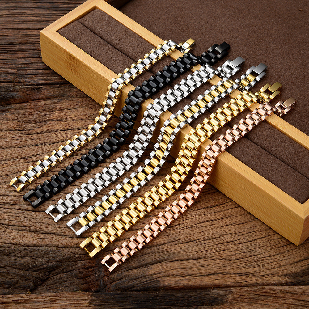 Luxury Stainless Steel Watch Band Bracelet