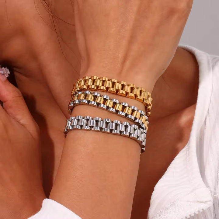 Luxury Stainless Steel Watch Band Bracelet