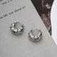 Vintage Ribbed Hoop Earrings
