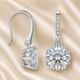 Classic Round Moissanite Drop Earrings