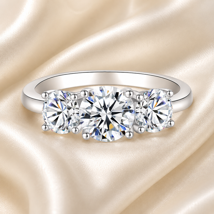 Trilogy Brilliance Moissanite Ring