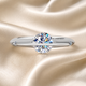 Cosmic Stellar Three-Stone Moissanite Ring