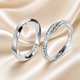 Heart Bezel Moissanite Couple Ring Set | S925 Sterling Silver