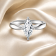 Marquise-Cut Moissanite Solitaire Ring