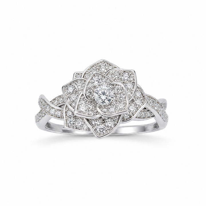 Rose Moissanite Ring
