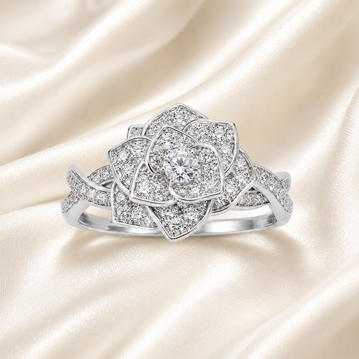 Rose Moissanite Ring